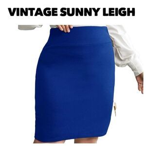 NWT‎ Vintage (Deadstock) Royal Blue Pencil Skirt - L